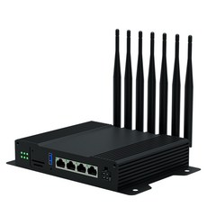 Wiflyer WG259 기가비트 라우터 2.4G 및 5.8GHz 듀얼 밴드 1200Mbps 무선 라우터 Wifi 중계기 (7 개의 고 이득 안테나 포함)|3G/4G 라우터|, 1개, Black, Bundle4