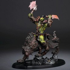 월드오브워크래프트 서큐버스 스태츄 피규어 굿즈 DC7 부족 오크 라이딩 황금 조각상 핸드, 풀 컬러