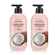 온더바디 더내추럴 코코넛오일 바디로션, 2개, 400ml