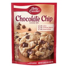17.5 Ounce (Pack of 3) Chocolate Chip Betty Crocker Chocolate Chip Cookie Mix 17.5 oz (Pack of 3), 496g, 3개