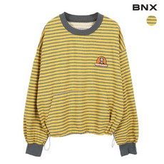 [2020 겨울] [BNX] 밑단 스트링 스트라이프 맨투맨 티셔츠