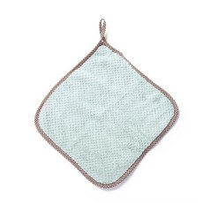 청소 수건 접시 데일리 행주 도구 타올 핸드 주방 키친크로스 수세미 타월 걸레 흡수성, Light Green, thin, 1개