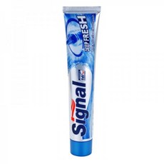 Signal Deep Fresh Toothpaste For Fresh Breath 유럽직배송, Flavour Aqua Mint 75 ml