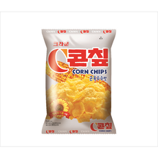 크라운 콘칩, 70g, 16개 - 콘쵸