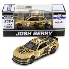 Lionel Racing Josh Berry 2024 Mobil 1 50주년 기념 골드 다이캐스트 자동차 1:64 스케일, 1개