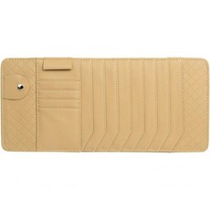 Sun Visor CD DVD 홀더 카드 케이스 8 디스크 슬롯 4 자동차 내부 포켓 펜 파우치 클립 가방 정리함 베이지, Beige, 1개