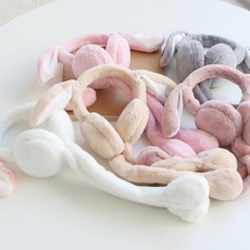 러브수아벨 움직이는 토끼 귀 귀마개 5color 유아동 어린이 밍크 겨울