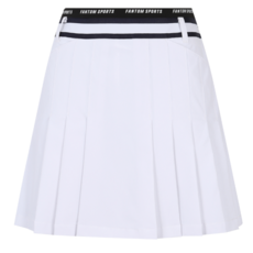 팬텀 여성 테잎 장식 플리츠 큐롯 스커트 / 221C1PC388_WH