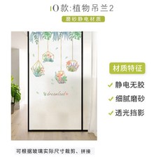 스윗 덩크슛 보호필름 불투명 방지 엿보다 화장실 문 장식품 창호지, 식물 덩크슛 B