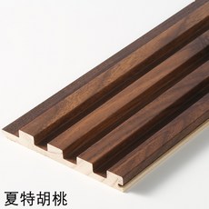 하이클래딩 pvc 합성목재 루버 사이딩판넬 합성데크 사이딩 외벽마감재 집성목 wpc 10개, 호두 2.75X0.145m (10개)