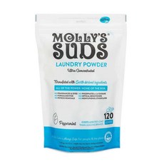 몰리스 서즈 Mollys Suds Laundry Powder 고농축 분말 세탁세제 페퍼민트 2.27kg, 1개