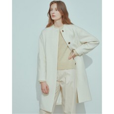 바네사브루노 아떼 20FW [이태리 소재] 아이보리 울소재 롱 코트 VLCO0D419IV