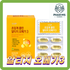 [팜스핸드]생체이용률 높인 고순도 스페인 솔루텍스사 초임계 클린 rtg오메가3, 30정, 1개