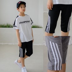 주니어 마크 기능성 6부 트레이닝팬츠[S-XL] 남아 여아 여름 츄리닝 바지 리뷰후기