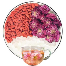 로즈 고지 베리 티 7.05oz / 200g 레드 콤비네이션 플라워 그래스, 1개