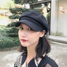 여성베레모 헌팅캡 헌팅캡 일본 베레모 여성 빨간 영국 레트로풍 봄 가을