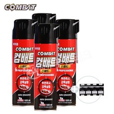컴배트 스피드에어졸500mlx4개+바퀴트랩2장 바퀴벌레 진드기 벼룩 빈대, 1세트
