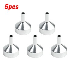5pcs/lot 미니 소형 알루미늄 깔때기 미니 소형 소형 병 이송 리필 향수 오일 에센셜 분배 도구, 01 5pcs Aluminum, 5개