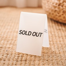 스튜디오투명 SOLD OUT 솔드아웃 품절 표시 안내 표지판, 반투명