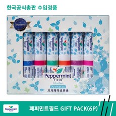 한국공식총판] 태국 야돔 페퍼민트필드 인헤일러 킹파워 기프트 팩(6개) SUVARNNABHUMI AIRPORT KING POWER DUTY FREE SHOP GIFT PACKAGE, 1세트