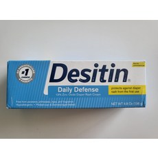데시틴 Desitin Daily Defense 13% 산화아연 크림 기저귀 발진 4.8oz 유통기한 052025 220154, 1개