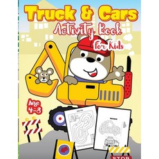 Truck and Cars Activity Book for Kids Ages 4-8: A Fun Kid Workbook Game For Learning Coloring Dot ... Paperback, Timeline Publishers, English, 9781951161903