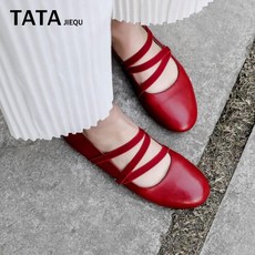 델리아스토어 TATAJIEQU 그녀는 그가 있다 인조 꽃 정부측 숏 CK 발레 여자진 가죽 메리 제인 인싸템 스트랩