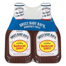 스윗 베이비 레이스 바베큐 소스 1.13kg x2개 세트 Sweet Baby Rays Barbecue Sauce, 1개