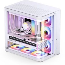 본스보 JONSBO TK-2 컴퓨터 PC 케이스 (화이트), 1개