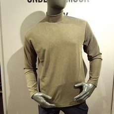 파르티멘토 PARTIMENTO 부드러운 착용감이 느껴지는 남성 목폴라 긴팔 티셔츠 카키