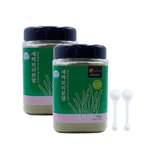 하루입애 국내산 새싹보리 분말 + 스푼, 2통, 180g