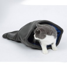 XM PET 고양이 휴대용 침낭 숨숨집 담요 쿠션 방석 반려견 반려동물, XM171_블루, 1개