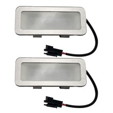 쿠커 레인지 후드 전구 LED SM 커넥터 주방 연기 기계 조명 가스 환풍기 캐비닛 조명 2 개 70x28mm 12V DC 1.5W, 1) 12V DC White - 아니다 - 70x28m