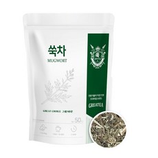 그래이티 국내산 쑥잎 쑥차, 1g, 1개, 50개입