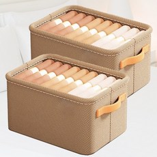 레디박스 대용량 패브릭 사계절 의류 정리 수납 보관함, 베이지, 2개