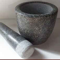  천연 절구통 수제 찧는 대형 돌절구 찹쌀떡 마늘빻는, 1개 