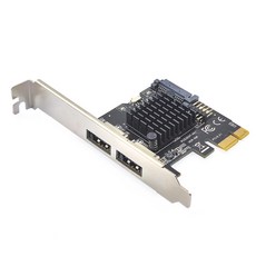 PCI e 전원 ESATA USB 확장 카드 좋은 호환성 2 SATA3.0 포트, 라이저 카드