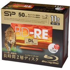 BD-RE 50GB SPBDREV50PWA11P 실리콘 파워 녹화용 2배속 대응 11장 팩 화이트