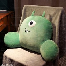굿데이 컴퍼니 허리보호대 사무실 등받이 시트 허리 쿠션 메모리폼 임산부 의자 자동차 wKD08, 연진한그린