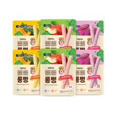 베베쿡 처음먹는 빼빼롱뻥 단호박30g x2개+사과30g x2개+자색고구마30g x2개, 6개, 30g, 단호박,사과,자색고구마
