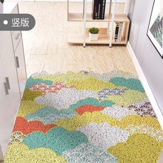 자바라 현관 매트 재단가능함 셀럽 실타래 진입문 카페트 도어매트 가정용, T01-45cm*75cm, C02-꽃구름 차오 왕조(세로타입)
