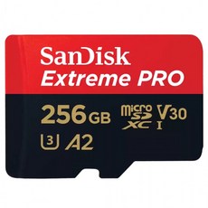 [와이제이] SanDisk Extreme PRO microSDXC UHS-I (256GB) (SD변환 어댑터 포함) 메모리카드, 상세페이지 참조