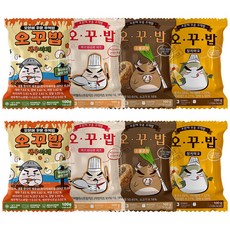 오꾸밥 오븐에 꾸운 주먹밥 8봉, (순한맛)소불2+참치2+까르보2+새우2, 1세트