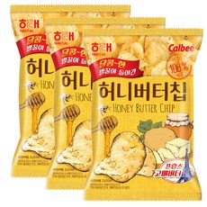 해태제과 허니버터칩, 60g, 3개