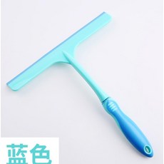 물닦이 편스크레이퍼 튼튼한 샤워실 유리 세척솔 두꺼운 손잡이 주방 키친 양수기, 스카이블루 색깔