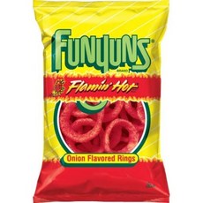 Funyuns Flamin' Hot Flavor 1.25온스(64팩) Funyuns Flamin' Hot Flavor 1.25 Ounce (Pack of 64), 1개