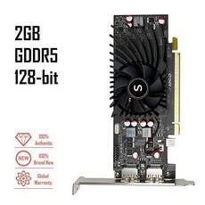 Radeon HD 7750 그래픽 카드 2GB GDDR5 128비트 듀얼 디스플레이 포트 컴퓨터 입문 레벨 GPU PC용 비디오 PCI Express x 16.