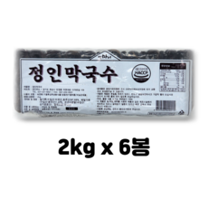 정인푸드 막국수 2kgx6봉/업소용 대용량 막국수, 6개, 2kg