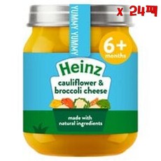 Heinz 하인즈 콜리플라워 브로콜리 치즈 항아리 120g 24팩, 24개