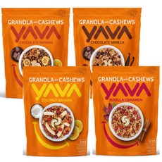 YAVA granola 야바 그래놀라 4종, 코코넛 바나나, 1개, 400g